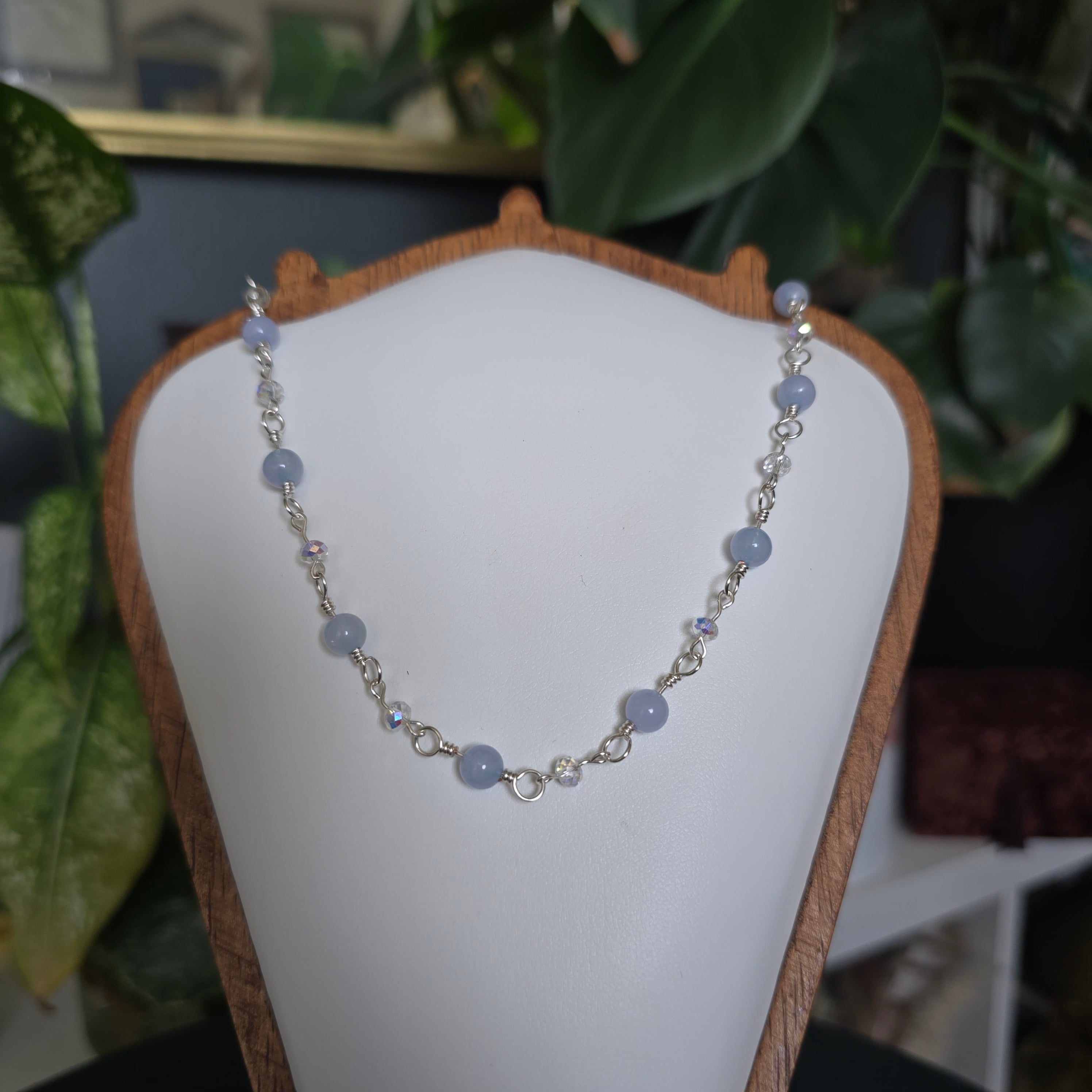 Silver Aquamarine Necklace
